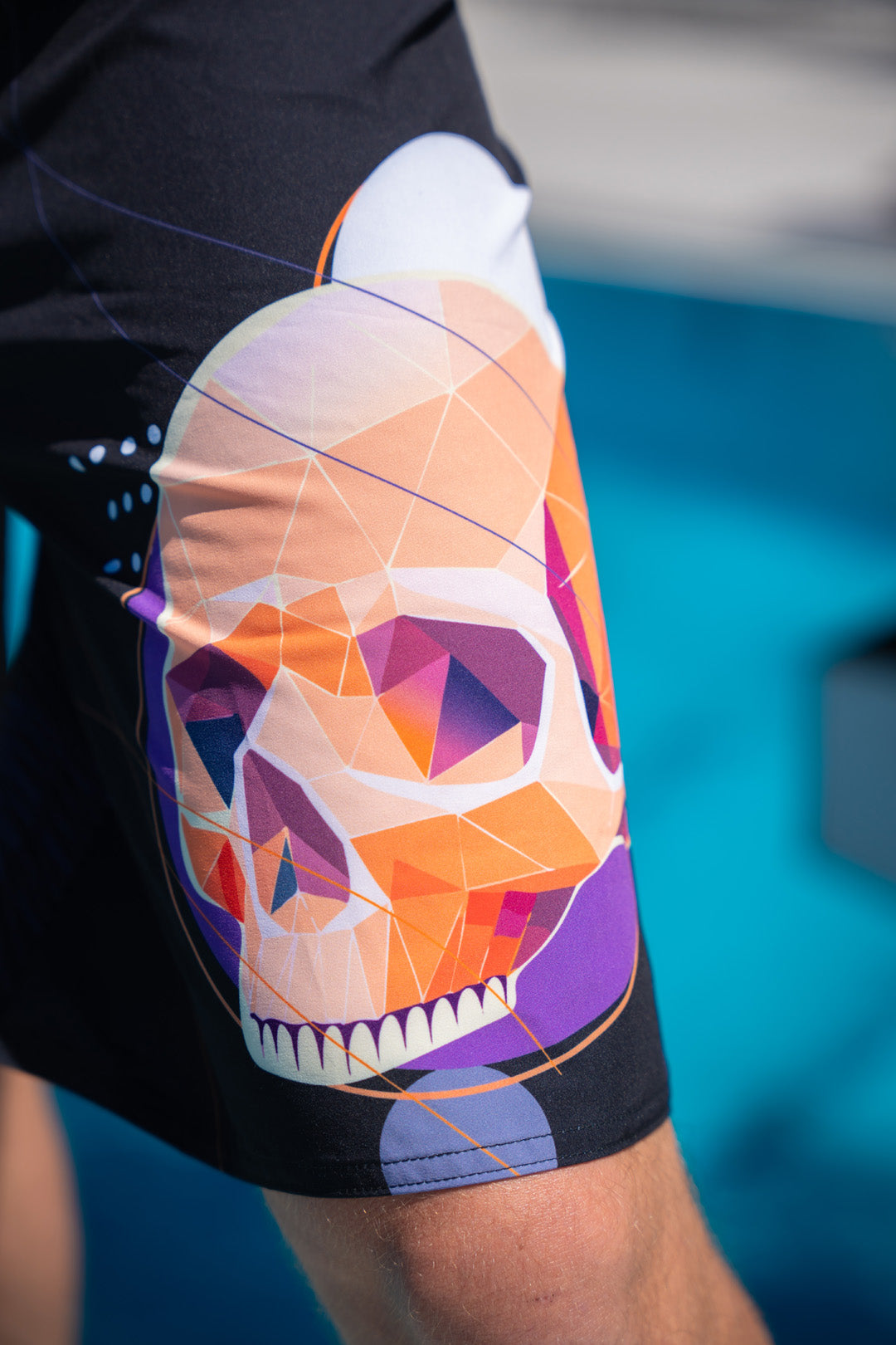 Purple Skull Boardshort - AquaCircus