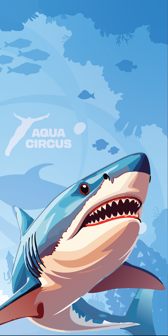 SHARK OCEAN Handtuch - AquaCircus