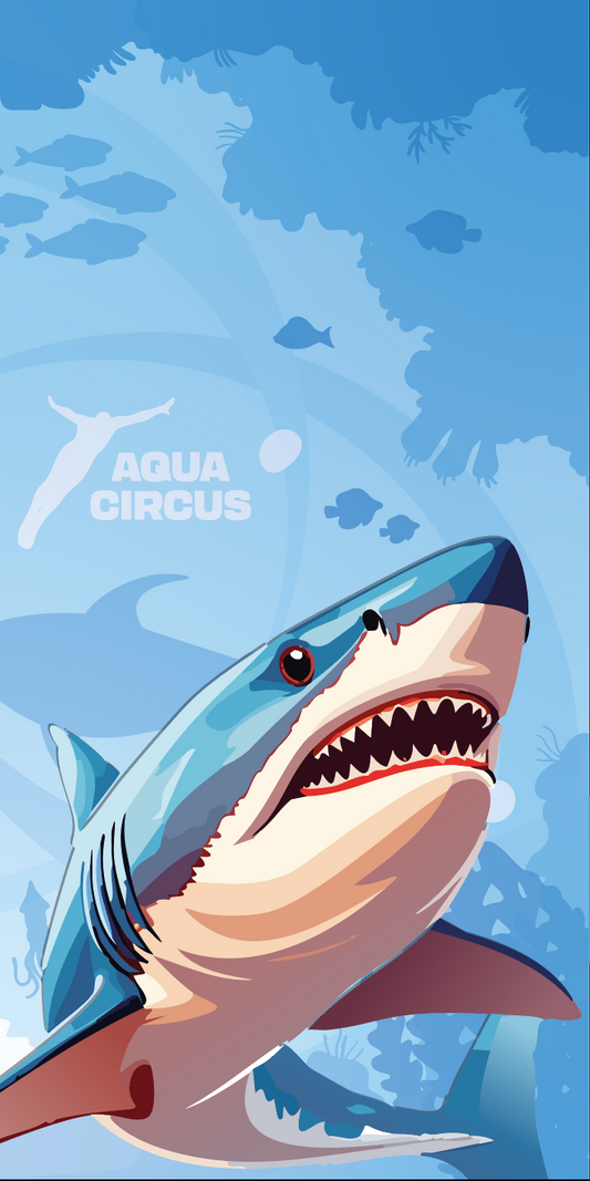 SHARK OCEAN Handtuch - AquaCircus